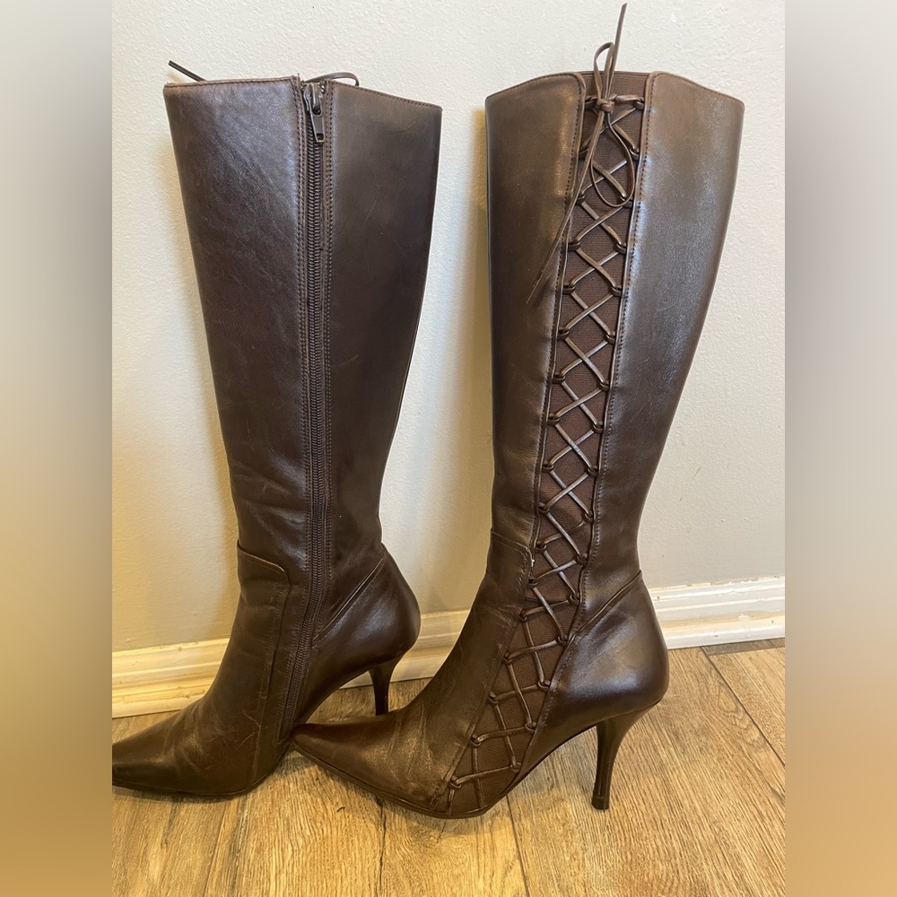 Ann Marino ladies dress boots brown size 6